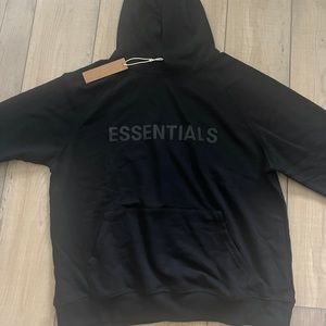 Black Essentials hoodie